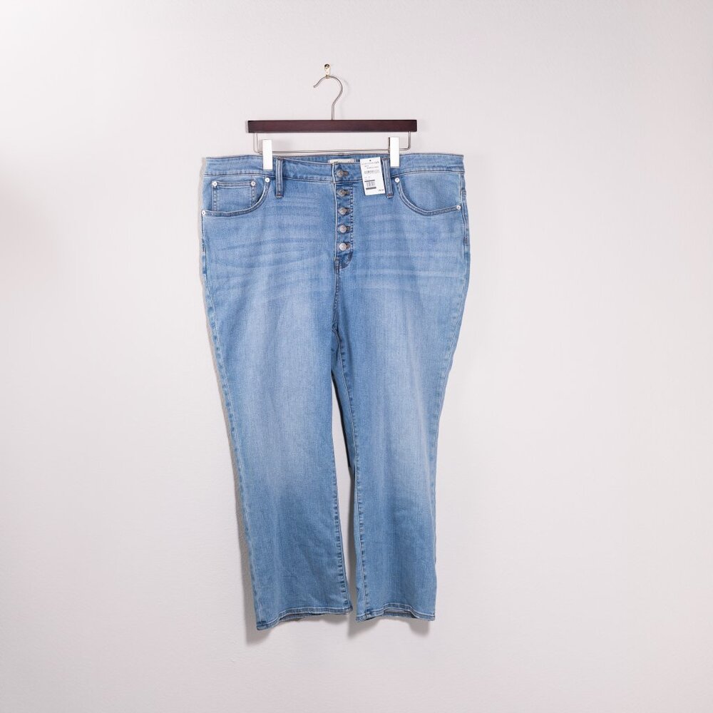 Madewell Cali Demi-Boot Jeans in Fleetwood Wash, NWT (1x-2X)